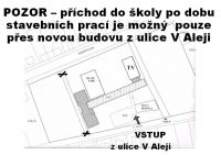 Vstup do školní budovy a provoz sekretariátu po dobu prázdnin